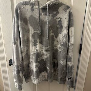Nike Black and Gray Tie-Dye Men's Hoodie